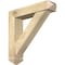 Ekena Millwork Traditional Arts and Crafts Rough Sawn Bracket w/ Offset Brace, Douglas Fir, 6"W x 26"D x 26"H BKT0604X26X26TRA03RDF - alternate 1
